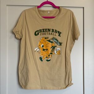 Green Bay Football Women’s Tan T-Shirt